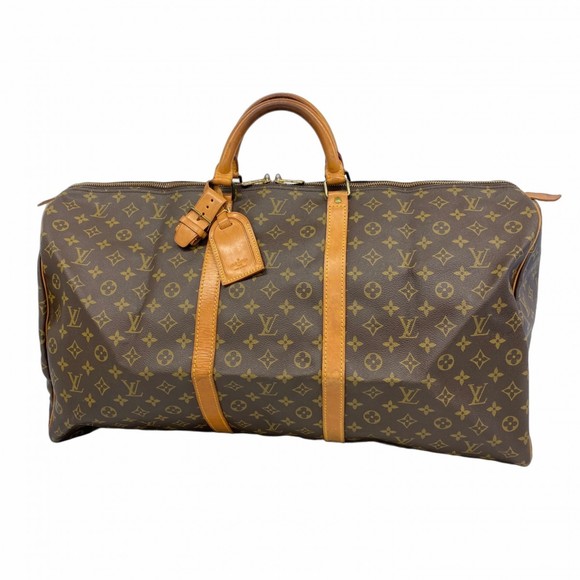 Louis Vuitton Monogram Keepall 60 Boston Bag M41422 Brown Men's and Women's - Picture 1 of 16